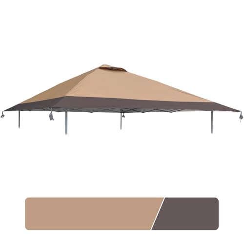33 x 33 cm Baldachin, Ersatzplatte mit Lüftungsschlitz, passend für Coleman Oasis 1606532 2156426 2156428, 300D Oxford wasserdicht, silberbeschichtete Pop-Up-Zeltabdeckung für den Außenbereich (nur von D&ONEHOS