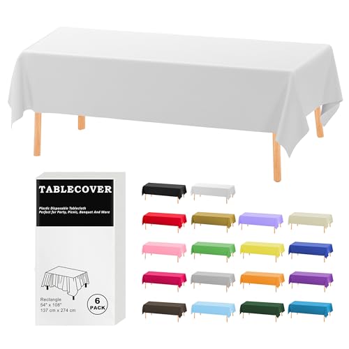 D&Z Tischdecke, rechteckig 6 Pack 54"×108" Rectangle weiß D&Z Tischdecke, rechteckig 6 Pack 54"×108" Rectangle weiß von D&Z