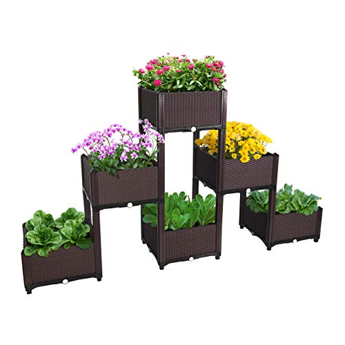 D'vine Dev Hochbeet – Erhöhter Pflanzkasten für Gemüse/Blumen/Kräuter, stehendes Pflanzbeet D'vine Dev Hochbeet – Erhöhter Pflanzkasten für Gemüse/Blumen/Kräuter, stehendes Pflanzbeet von D'vine Dev