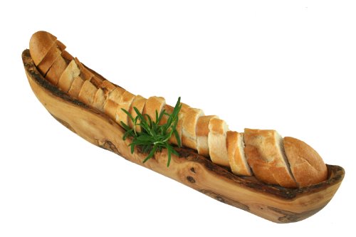D.O.M.® Brotschale rustikal ca. 40 cm aus Olivenholz von D.O.M. Die Olivenholz Manufaktur