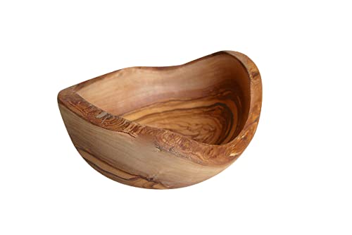 D.O.M.® Knabberschale RUSTIKAL rund (ø 14 cm) aus Olivenholz von D.O.M. Die Olivenholz Manufaktur