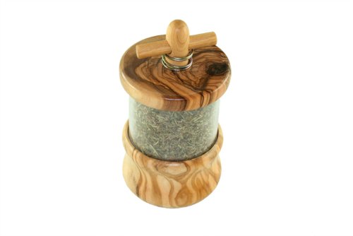 D.O.M.® Kräutermühle aus Olivenholz von D.O.M. Die Olivenholz Manufaktur