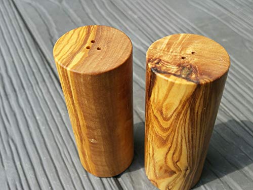 D.O.M.® Salz- und Pfefferstreuer TURM aus Olivenholz (Salz- und Pfefferstreuer Set) von D.O.M. Die Olivenholz Manufaktur