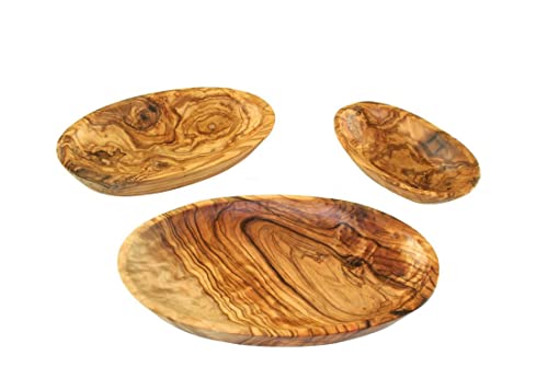 D.O.M.® Schale oval aus Olivenholz (Länge ca. 12 cm (Klein)) von D.O.M. Die Olivenholz Manufaktur