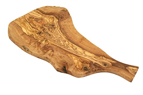 D.O.M.® Servierbrett Naturschnitt rustikal aus Olivenholz ca. 38 cm von D.O.M. Die Olivenholz Manufaktur