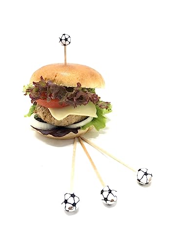 D.O.M. Burgerspieße mit Fußball im 10er Set von D.O.M. Die Olivenholz Manufaktur