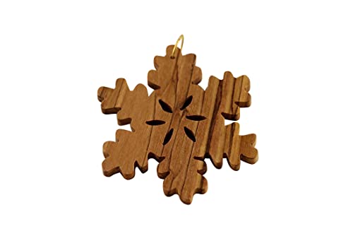 D.O.M. Olivenholz Christbaumschmuck Typ 9 Schneeflocke von D.O.M. Die Olivenholz Manufaktur