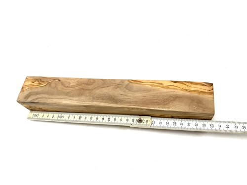 D.O.M. Rohholz Olivenholz Kanteln Verschiedene Abmessungen (50 x 50 x 300 mm) von D.O.M. Die Olivenholz Manufaktur