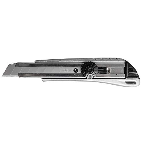 D.RECT 2045 Cuttermesser mit Metallführung Klinge 18mm | Teppichmesser Universalmesser Profi Cutter/Messer von D.RECT