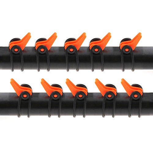 10Pcs Hook Keeper Hakenöse Hakenhalter Haken Halterung Fisch Angelgerät Zubehör Orange 10Pcs Hook Keeper Hakenöse Hakenhalter Haken Halterung Fisch Angelgerät Zubehör Orange von D2D