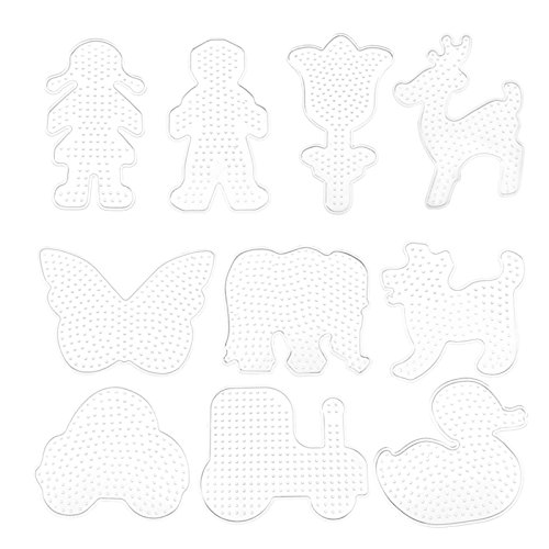 10pcs Pegboards for Perler Beads Kids Pegboard Template Board Hama Fuse Bead Clear Square Design Board von D2D