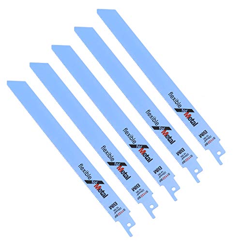 D2D 5 Stück Bi-Metall Säbelsägeblatt Set Säbelsägeblätter S1122BF Reciprosägeblätter 225mm für Metall D2D 5 Stück Bi-Metall Säbelsägeblatt Set Säbelsägeblätter S1122BF Reciprosägeblätter 225mm für Metall von D2D