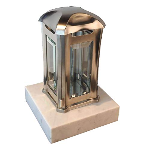 designgrab AEL5AGB1Carr Grablampe Venezia aus Edelstahl, Silber, 13 x 13 x 24 cm von D4G Design4Grab