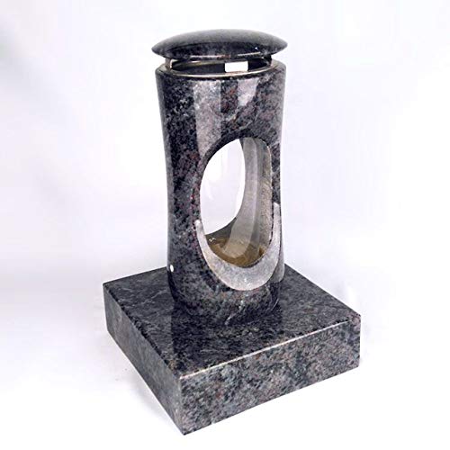 designgrab Design small Grablampe mit Sockel aus Granit Orion Blue/Vizac Blue von D4G Design4Grab