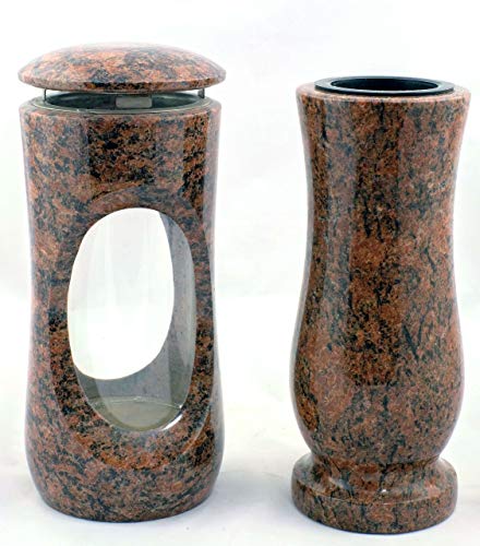 designgrab Design small Grablampe mit Vase aus Granit Vanga von D4G Design4Grab