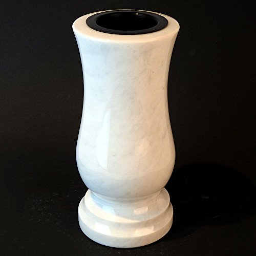 designgrab Taille-medium Grabvase aus Carrara Marmor weiß designgrab Taille-medium Grabvase aus Carrara Marmor weiß von D4G Design4Grab