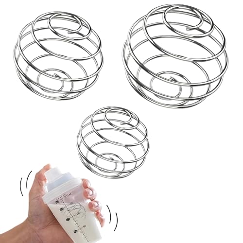3 Stück Shaker Kugel,Edelstahl Shaker,Shaker Ball,Shaker Mit Kugel,Edelstahl Shaker Kugel,Edelstahl Protein Shaker,Edelstahl Flaschenmischer,Mixer Shaker Ball Für Protein Blended Getränke(3 Größen) 3 Stück Shaker Kugel,Edelstahl Shaker,Shaker Ball,Shaker Mit Kugel,Edelstahl Shaker Kugel,Edelstahl Protein Shaker,Edelstahl Flaschenmischer,Mixer Shaker Ball Für Protein Blended Getränke(3 Größen) von DAAIZIII