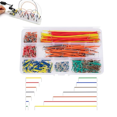 560 Stück Jumper Kabel,Jumper Wire,Breadboard Kit,Breadboard Steckbrücken Jumper Wire,14 Verschiedene Längen Kit,Mit Transparente Plastikbox 560 Stück Jumper Kabel,Jumper Wire,Breadboard Kit,Breadboard Steckbrücken Jumper Wire,14 Verschiedene Längen Kit,Mit Transparente Plastikbox von DAAIZIII