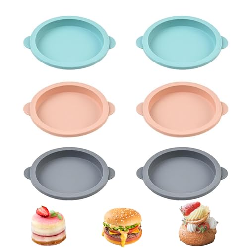 6 Stück Silikonform Rund,Heißluftfritteuse Eierform,Burger Buns Backform Silikon,Silikon Backform Rund,Formen Für Heißluftfritteuse,Brötchen Backform Für Frühstücksei Sandwiches,Cupcake,Muffins 6 Stück Silikonform Rund,Heißluftfritteuse Eierform,Burger Buns Backform Silikon,Silikon Backform Rund,Formen Für Heißluftfritteuse,Brötchen Backform Für Frühstücksei Sandwiches,Cupcake,Muffins von DAAIZIII