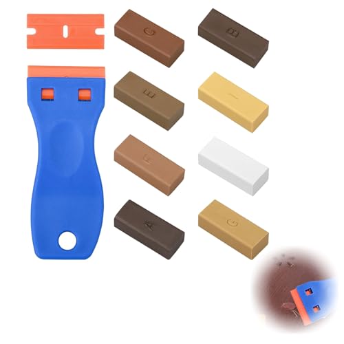 Hartwachs Reparaturset,Wachskitt Grau,Laminat Reparaturset,Holz Reparaturset,Laminat Reparaturset Grau,Arbeitsplatte Reparaturset,Vinyl Reparaturset Für Auffüllen Reparieren Von Kratzern Und Löchern von DAAIZIII