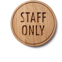 Nur Für Mitarbeiter Schild, Bürotürschild, Moderne Geschäftsschilder, Restaurantschild, Personalisiertes Schild von DABADesign