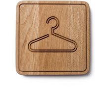 "Wandbild "Garderobe Türschild" Eiche." "Wandbild "Garderobe Türschild" Eiche." von DABADesign