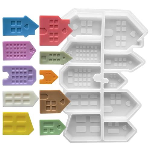 10-Cavity Silikonformen Für Epoxidharzseife Schokoladenkauderhaus Gestalt Home Decor Siliconkerzenzubehör von DABAIXIONG