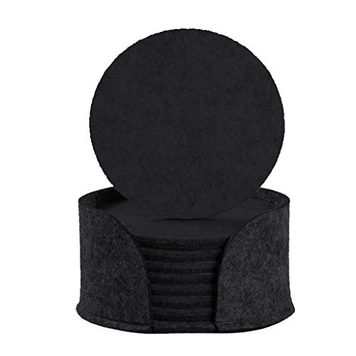 10 Pack Filzmaterial Set Isolation Coasters Nicht Schlupf Matten Cup Mattenmatten Pad Dicked Coasters Für Tisch von DABAIXIONG