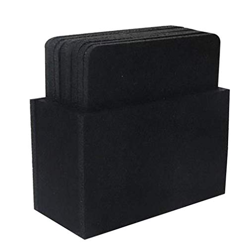 10 Pack Filzmaterial Set Isolation Coasters Nicht Schlupf Matten Cup Mattenmatten Pad Dicked Coasters Für Tisch von DABAIXIONG