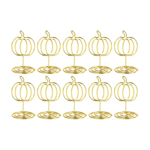 DABAIXIONG 10pcs Ausgehöhlte Kürbisnoten Eisendrahttischnummer Ständer Foto Display Ständer Für Thanksgiving Table Dekoration Metall Name Kartenkartenständer DABAIXIONG 10pcs Ausgehöhlte Kürbisnoten Eisendrahttischnummer Ständer Foto Display Ständer Für Thanksgiving Table Dekoration Metall Name Kartenkartenständer von DABAIXIONG