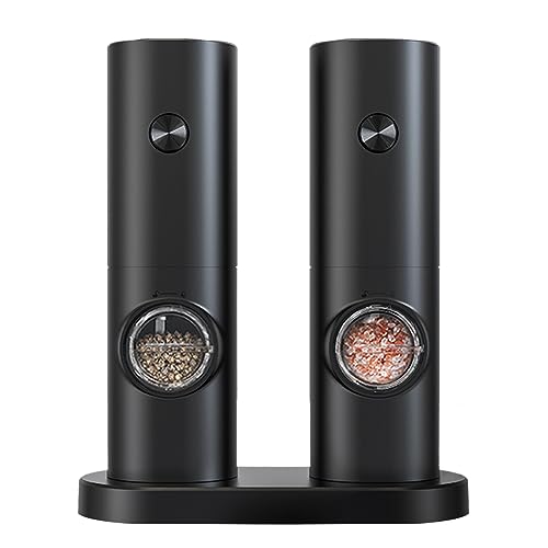 2 PCs Elektrische Pfefferschleifer Set Elektrosalz Und Pfefferschleife Automatische Pfeffermühle Batterieantriebsbetriebener Betrieb von DABAIXIONG