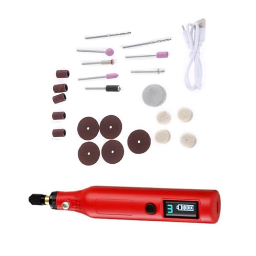 25 Pieces Miniatur Handheld Digital Display Mühle Set Für Handwerksmenschen Hobbyisten Präzisionsberechtigte Schmuckmodell Making Handheld Digital Gravur Tool Machen von DABAIXIONG