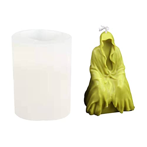 3D Kerzenform Schimmelpilze Geister Kellner Meditieren Form Back Und Herstellung Von Seifenwachs Kuchen Mousse Form Handgemachtes Handwerk Für Langlebige von DABAIXIONG