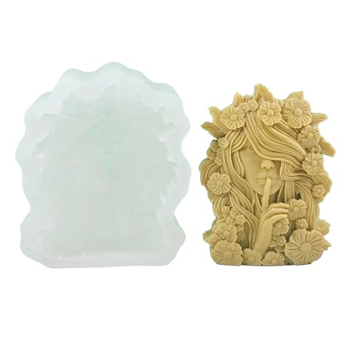 3D Mädchen Form Kerze Silikonform Kuchen Fondant Formen Göttin Harz Gips Form Handgefertigte Seife Schimmel Desktop Orament 3D Mädchen Form Kerze Silikonform Kuchen Fondant Formen Göttin Harz Gips Form Handgefertigte Seife Schimmel Desktop Orament von DABAIXIONG