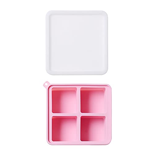 4 Hohlraum Quadratische Silikonform Eiswürfelschale Mit Deckel Für Seifenkuchen Form 4 Hohlraum Quadratische Silikonform Eiswürfelschale Mit Deckel Für Seifenkuchen Form von DABAIXIONG