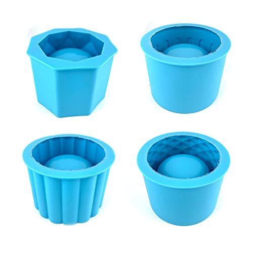 4 Pieces Betonblüten Topfformen Handgefertigte Vase Harzform Kerzenhalter Form Harz Beton Handwerk Handwerk von DABAIXIONG