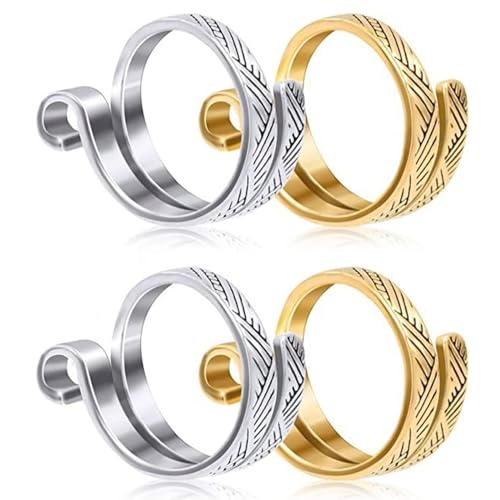 4 Stcs Strick Häkelschleifenringe Verstellbare Strickschleifenschleifenschleifenringe Metallgarnführung Fingerhalter Offene Ringe 4 Stcs Strick Häkelschleifenringe Verstellbare Strickschleifenschleifenschleifenringe Metallgarnführung Fingerhalter Offene Ringe von DABAIXIONG