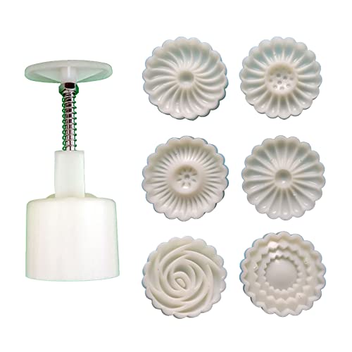 75G Kunststoffmaterial Formen Briefmarken Mondkuchenform Chrysanthemengeformte Backformen Für Mitte Des Autumens Festival 75G Kunststoffmaterial Formen Briefmarken Mondkuchenform Chrysanthemengeformte Backformen Für Mitte Des Autumens Festival von DABAIXIONG