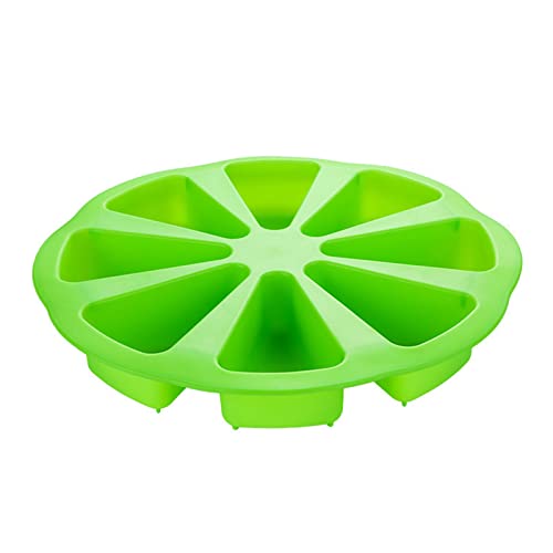 8 Hohlraum Silikon Portion Kuchenform Dreieck Backform Pizza Scheiben Pfannen Für Brot Brownies Muffins Und Seife von DABAIXIONG