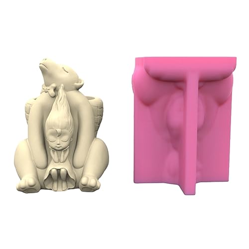 Bären Und Mädchen Stifthalter Blumentopf Silikonform Epoxidharz Schimmel Sukkulente Pflanzerform Für Harz Dekore von DABAIXIONG