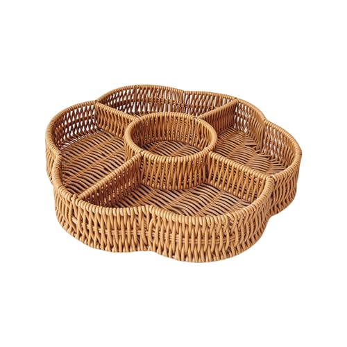 Benutzerfreundliche Nachahmung Rattan Brotschale Elegant Rattan Wie Runde Lebensmittelkörbe Für Buffets Display Und Heimdekoration von DABAIXIONG