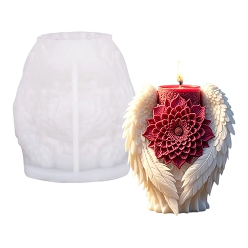 Blumenflügel Kerze Schimmel Silikonform Oramentabgüsse Handgefertigte Pflastern Schimmelpilze Bastelmittel von DABAIXIONG