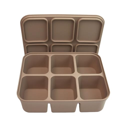 Brown Silicon Ice Cubes Maker Mit Schutzdeckel Perfekt Für Heimköche Und Hochwertige Lifestyle Enthusiasten von DABAIXIONG