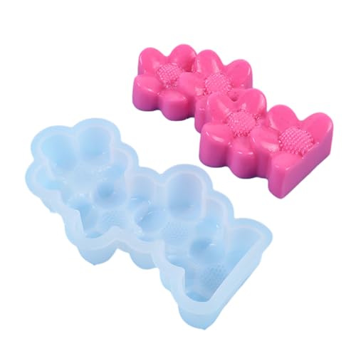Cactus Herzblume Silikonform Epoxy Harzform Tisch Ornament Form Kerzenpflaster Machen Sie Werkzeug Einfach Zu Reinigen von DABAIXIONG