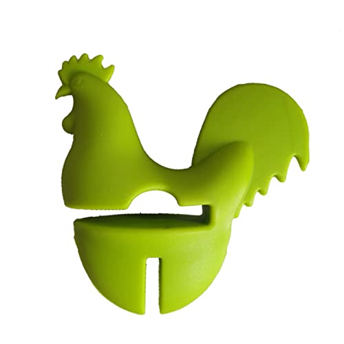 Cartoon Silicon Pot Side Clip Hähnchenform Tragbare Topfklipte Für Küchen Anti Scenen Stützregal Löffel von DABAIXIONG