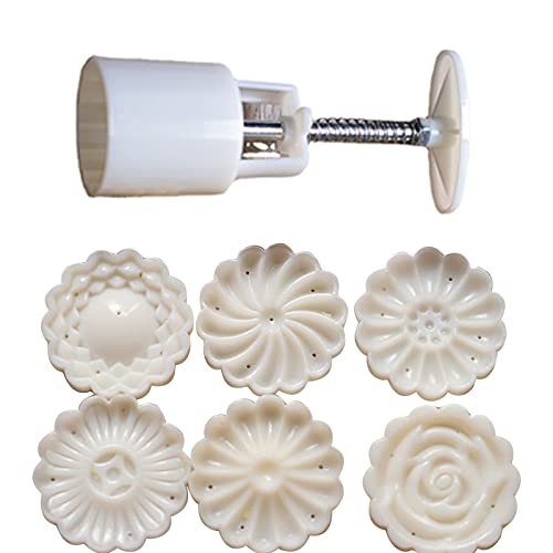 Chrysanthemenmondkuchenform Set Kuchenmodell Mit Geprägter Eishäuse Backwerkzeug Keksdessertschneider Gedruckt von DABAIXIONG
