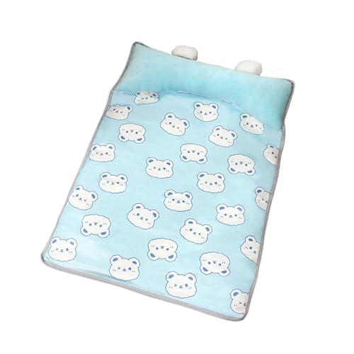 DABAIXIONG 1. Ice Seidenkühlmatte Für Kleine Hunde Und Katzen Weiche Atmungsaktive Bettwäsche Konstruktion Maschine Waschbar Haustier Pad Haustierbett Für Kleine Hund von DABAIXIONG
