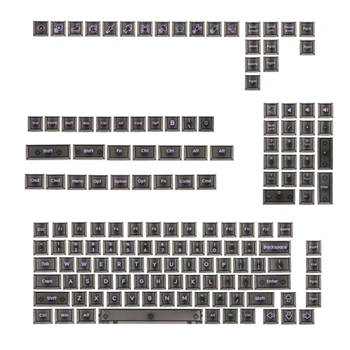DABAIXIONG 152pcs Klare Schwarze Schlüsselkaps Mit Komfortabler Höhe Für Professionelle Schreibkräfte Und Codierer Eingestellt von DABAIXIONG