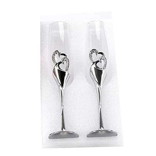 DABAIXIONG 2PCS Hochzeit Champagnerglas Set Toasting Flötenbecher Mit Für Herz von DABAIXIONG