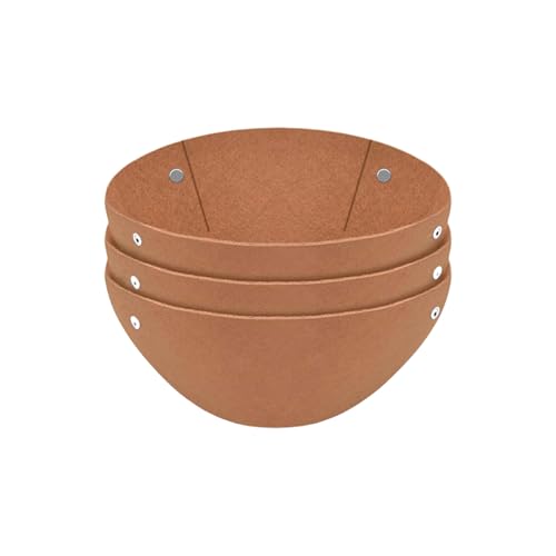 DABAIXIONG 3 Packgarten Runde Filzeinsätze Hängende Körbe Dicker Stoff Austausch Verbessert Die Wasserentwässerung Stoppt Vogelschachtel Filzhänge Korb Liner von DABAIXIONG